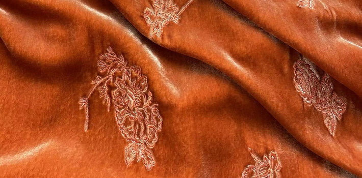 Embroidery Silk Velvet