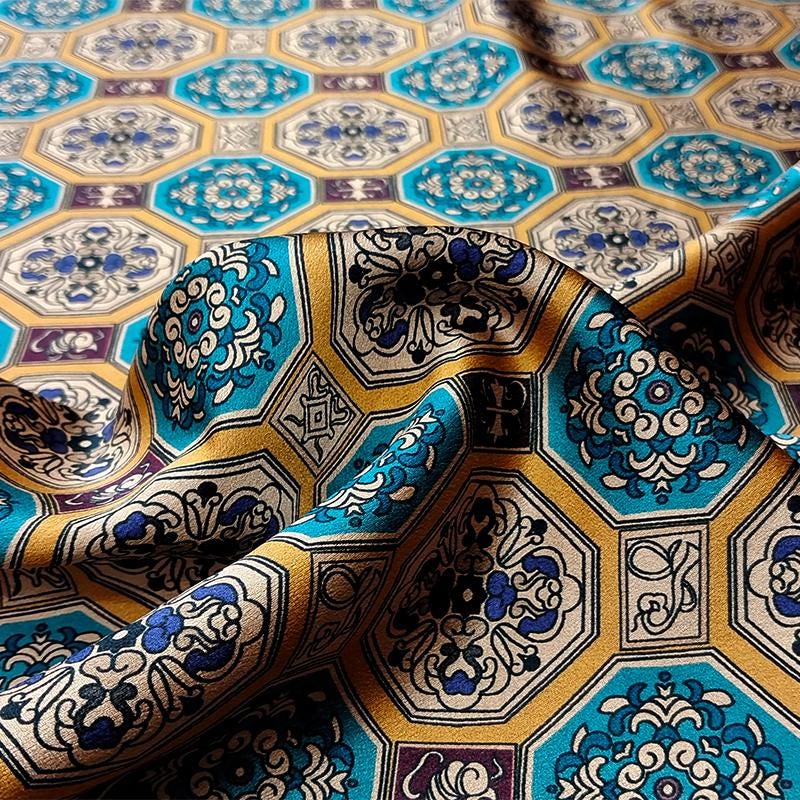 GYJXFW - Handmade 40 Momme Mud Silk Satin Fabric - 112cm By the Yard