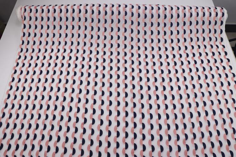 HOUBWE - 18 Momme Sheer Special Cut Flower Silk Fabric - 114cm wide by the Yard