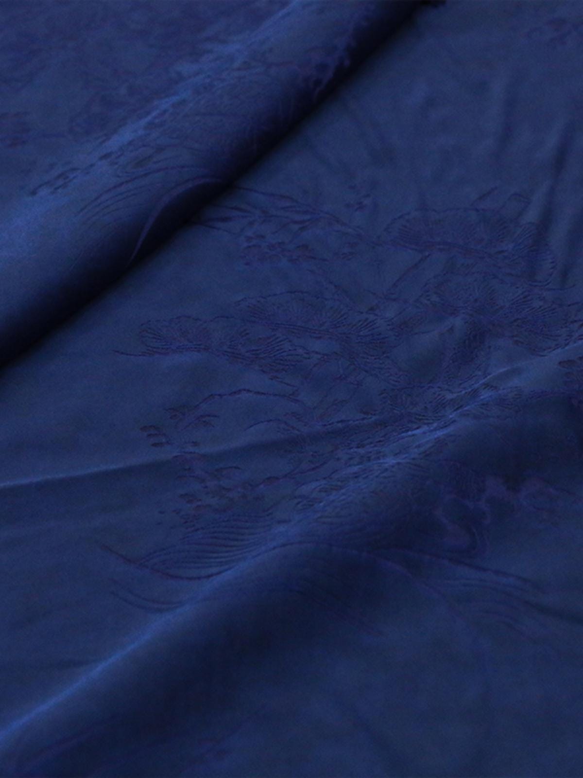 ZODWUL - 28 Momme Handmade Jacquard Mud Silk Satin Fabric - 130cm by the Yard