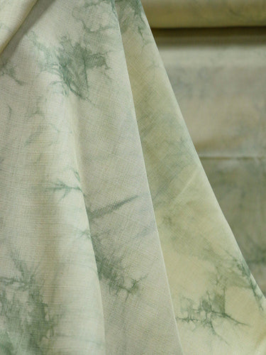 ELV - Hangmade Plant Tie-Dyed Tussah Silk Fabric - 135cm wide By the Yard