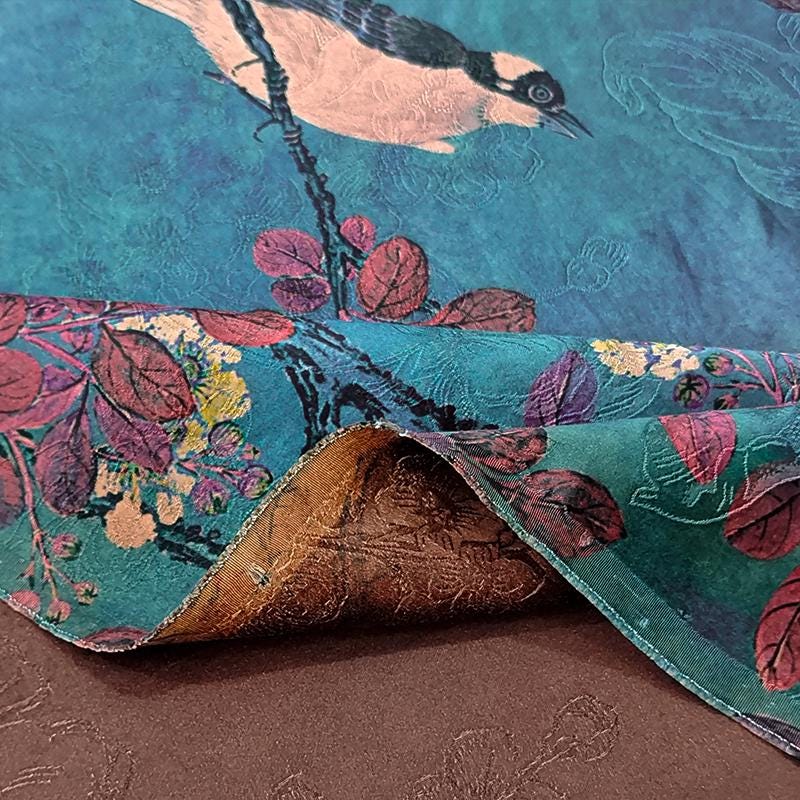 GUYFGN - Handmade 40 Momme Mud Silk Satin Fabric - 112cm By the Yard