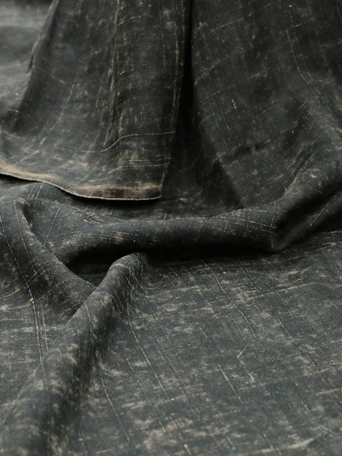 WASHUA - 45 Momme Handmade Old Style Gambiered Ganton Tussah Silk Fabric - 108cm wide by the Yard