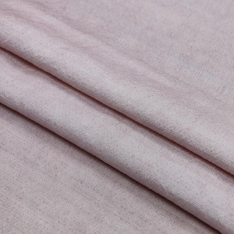 LZZRZZ - 19 Momme Dirty Dyed Light Purple Tussah Silk Fabric with Distressed Style and Textured Finish - 130cm wide by the Yard