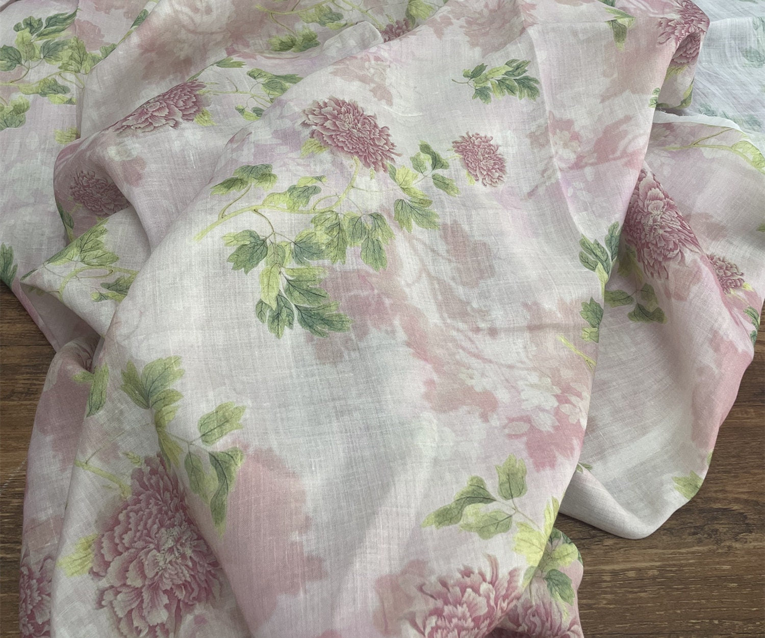 CHONGYIN - Digital Printing 42 Thread Count Ramie Fabric - 140cm wide by the Yard