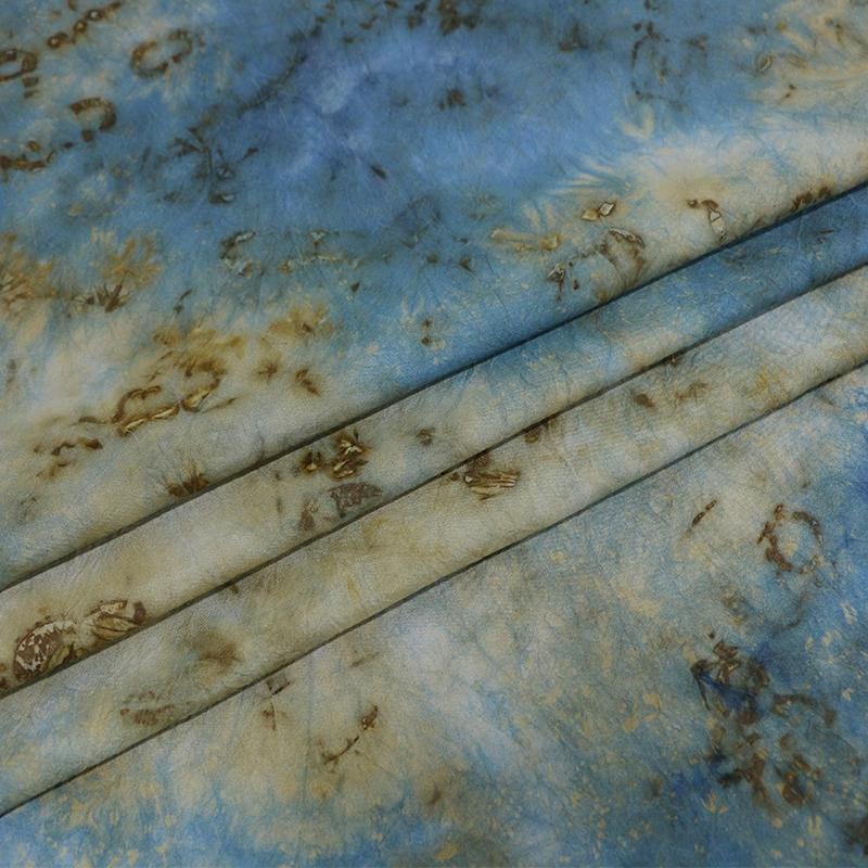 LZDDSG - 16 Momme Eco Friendly Plant Dye Mature Tussah Silk Texture Silk Fabric - 70cm wide by the Yard