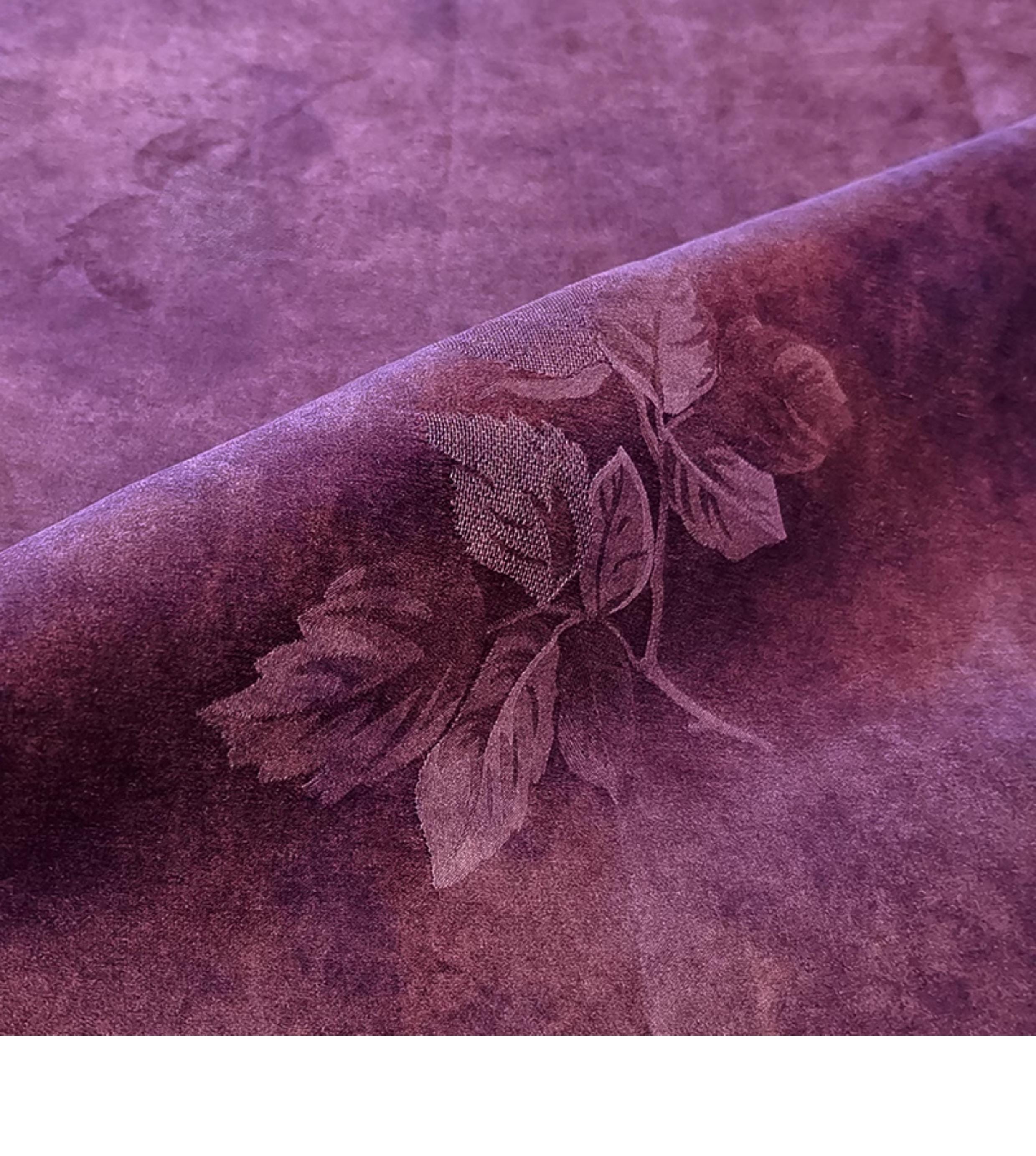 GYHLYH - Handmade 28 Momme HUALUO Jacquard Mud Silk Fabric (Openwork texture) - 112cm by the Yard