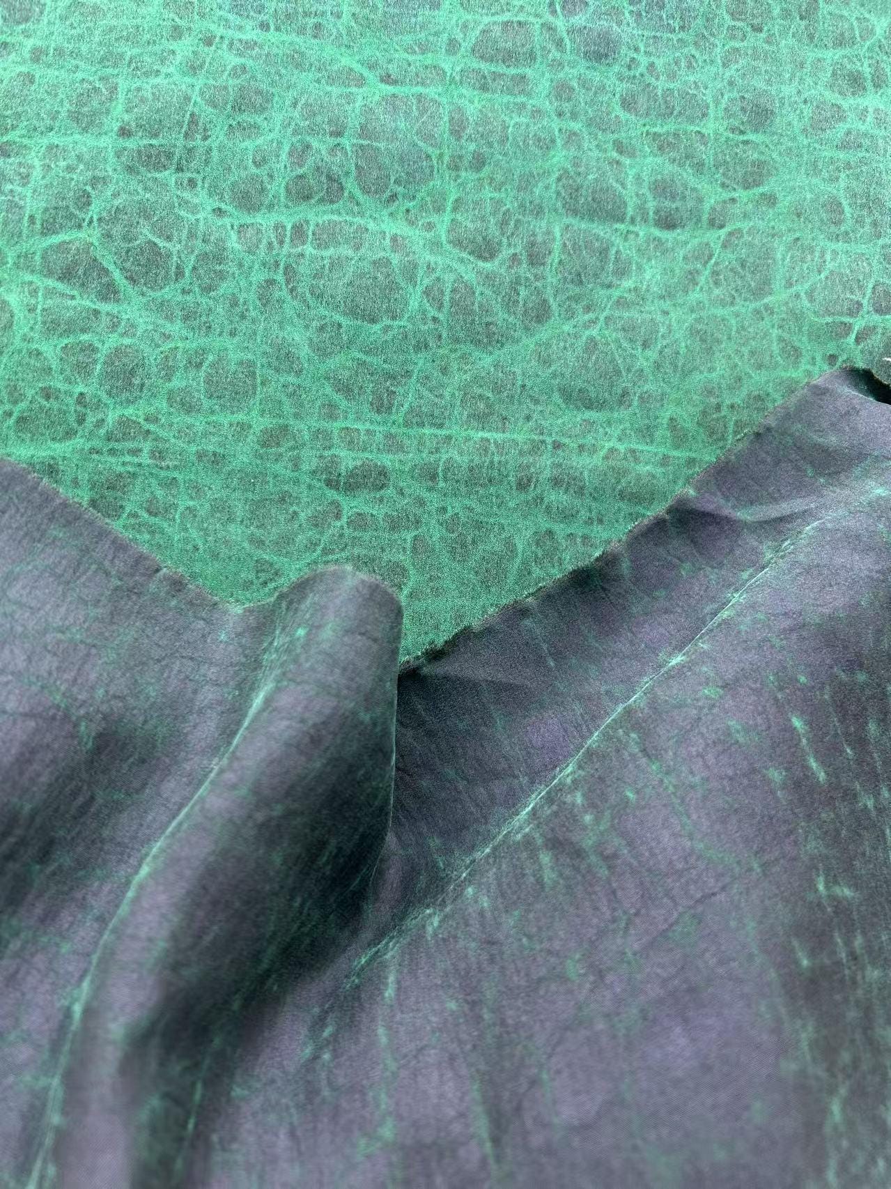 CUILVGUI - Handmade Mud Silk Gambiered Ganton Silk Fabric - 110cm width by the Yard