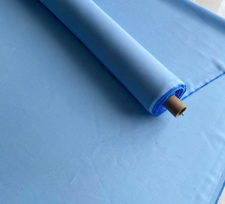 100% Silk Dupioni, 19 Momme solid 50 colors, 140cm wide by the yard