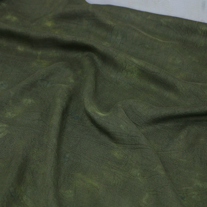 LZHHAC - 16 Momme Eco Friendly Plant Dye Mature Tussah Silk Texture Silk Fabric - 70cm wide by the Yard