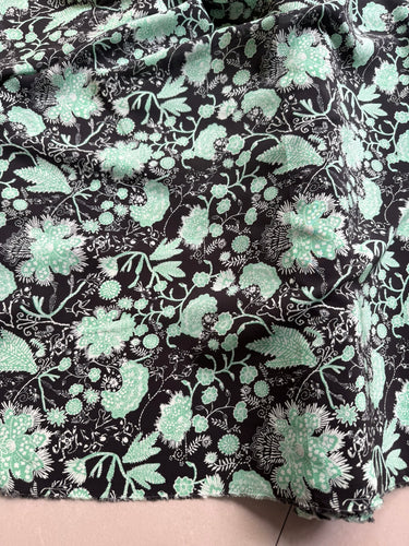 DDHBHH - 20 momme Floral Print Silk Crepe de Chine Fabric - 140cm wide by the Yard