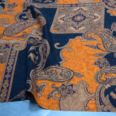 XLHSGL - 25 Momme Stretchy Jacquard Guanle Crepe Mud Silk Satin Fabric - 110cm wide by the Yard