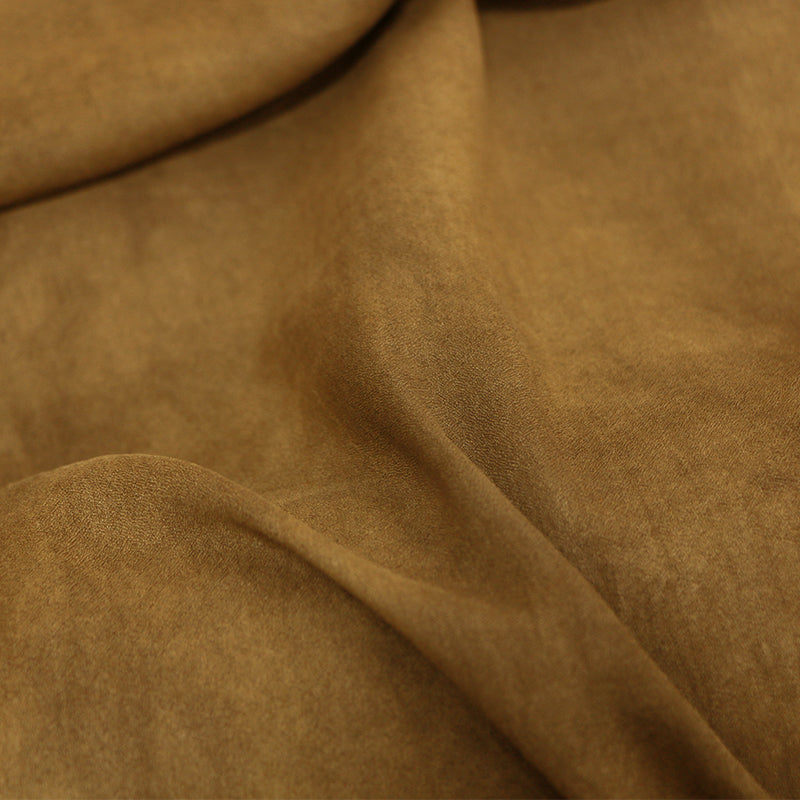 LZHCDD - 16 Momme Eco Friendly Plant Dye Mature Tussah Silk Texture Silk Fabric - 70cm wide by the Yard