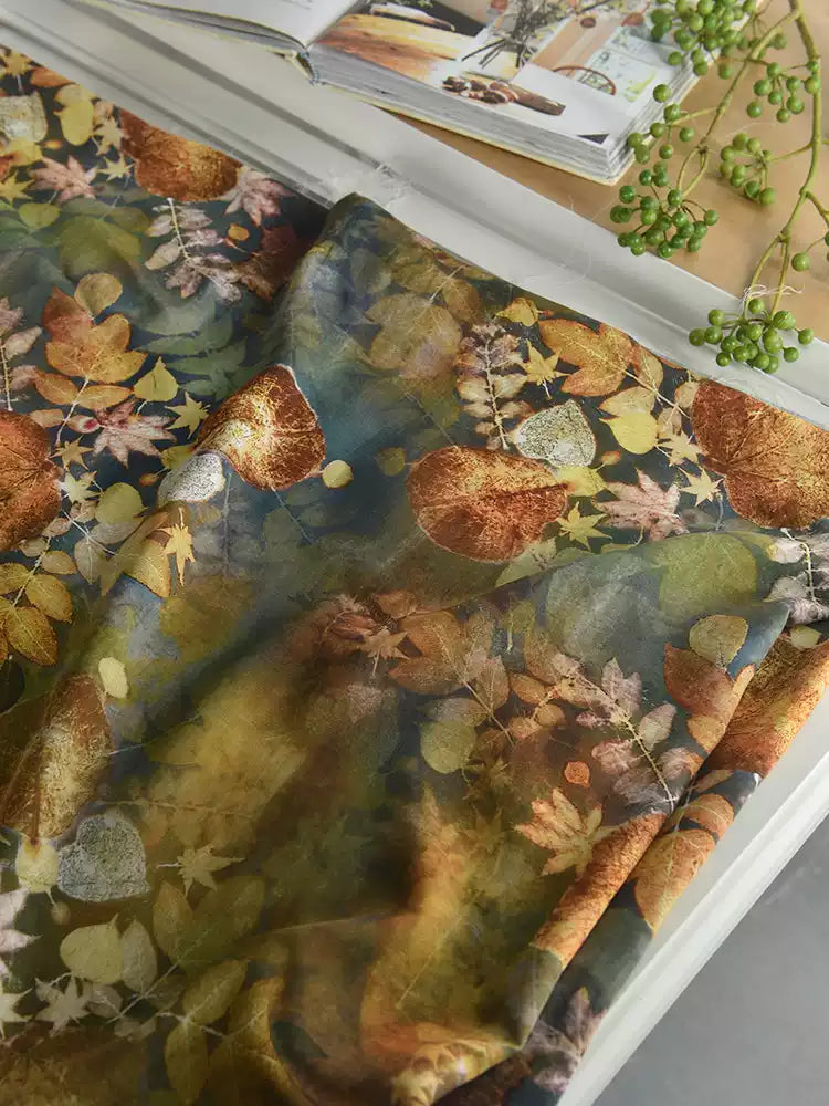 RYXIYING - Hight 60 Count Rayon Satin Faux Silk Chinese Style Floral Cheongsam Dress Fabric - 145cm wide by the Yard