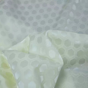 LZXSJW - 23 Momme Jacquard Mulberry Silk Wool Blend Silk Fabric - 137cm wide by the Yard