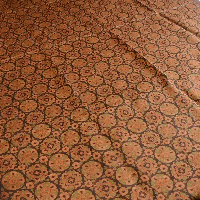 YPQERLI - Handmade 30 Momme Pattern Print Mud Silk Fabric - 110cm by the Yard