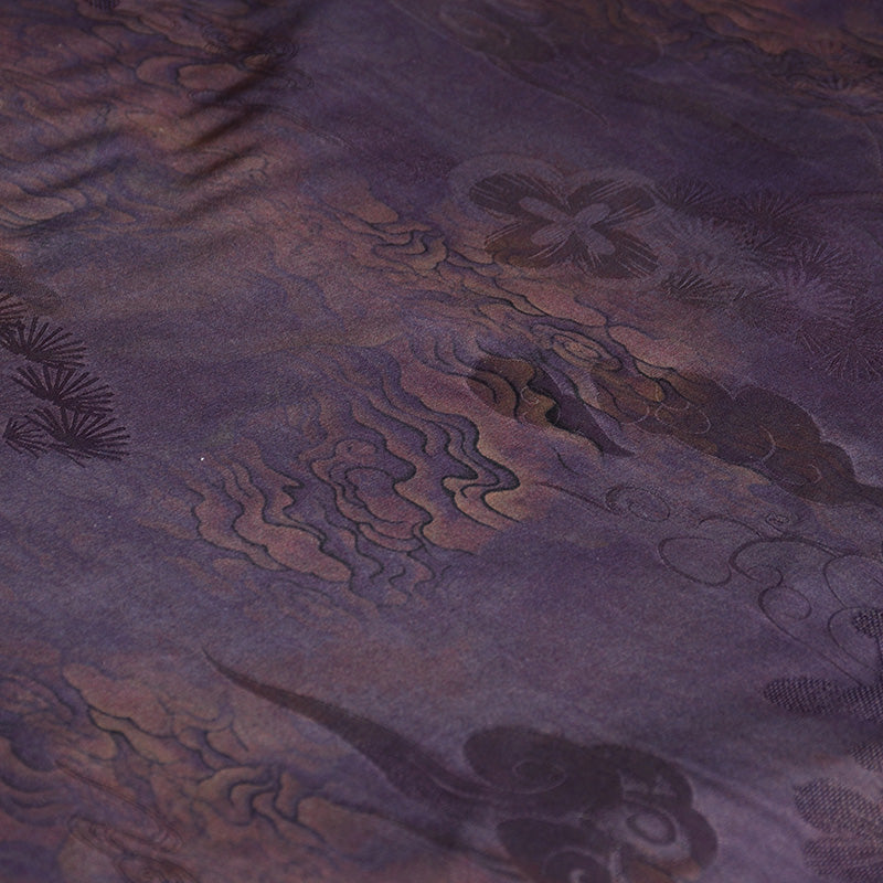 YPXYSZ - Handmade 26 Momme HUALUO Jacquard Mud Silk Fabric (Openwork texture) - 110cm by the Yard