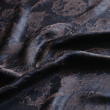 YPHYSA - Handmade 40 Momme Jacquard Mud Silk Fabric - 135cm by the Yard