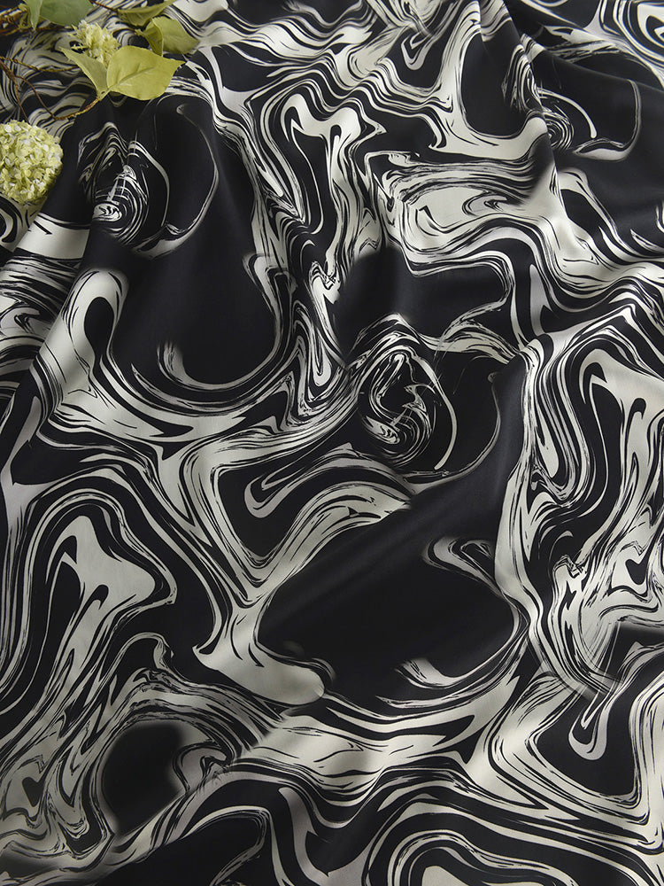 RYFUCHEN - Hight 60 Count Rayon Satin Faux Silk Chinese Style Floral Cheongsam Dress Fabric - 145cm wide by the Yard