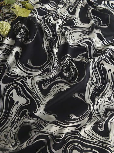 RYFUCHEN - Hight 60 Count Rayon Satin Faux Silk Chinese Style Floral Cheongsam Dress Fabric - 145cm wide by the Yard