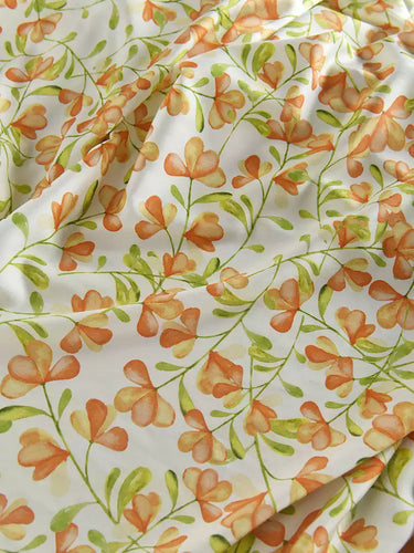 RYCUNCAI- Hight 60 Count Rayon Satin Faux Silk Chinese Style Floral Cheongsam Dress Fabric - 145cm wide by the Yard