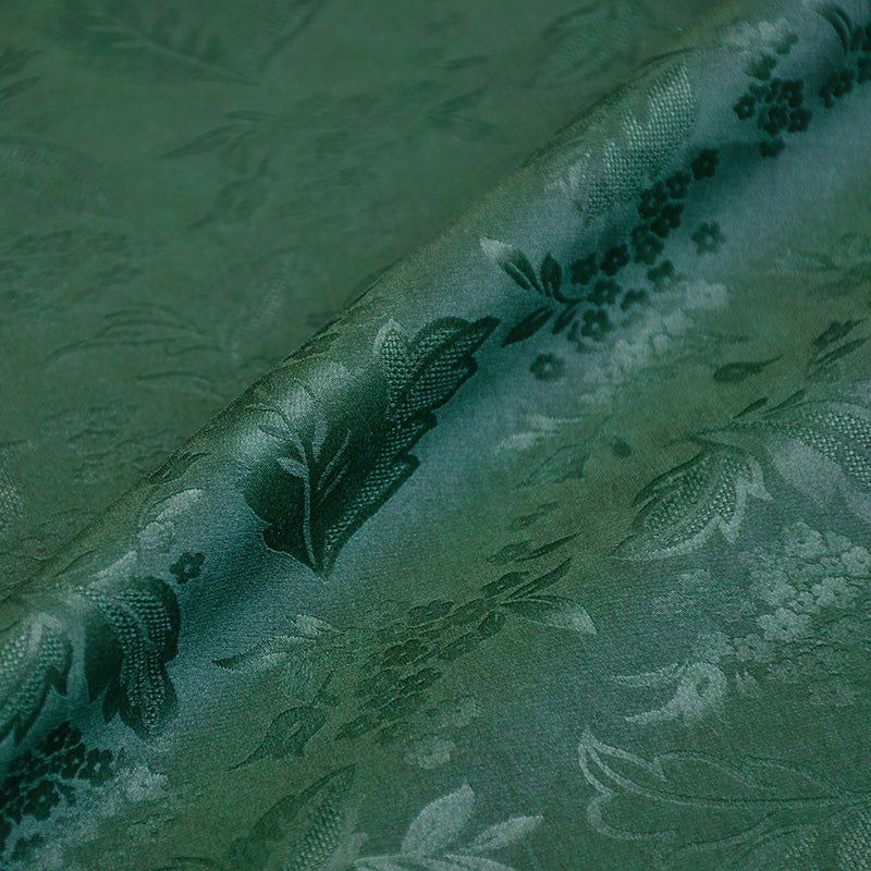 YPFCLD - Handmade 22 Momme HUALUO Jacquard Mud Silk Fabric (Openwork texture) - 114cm by the Yard