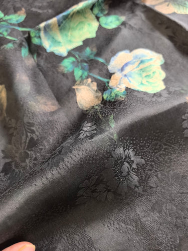 YPHLMG - Handmade 26 Momme HUALUO Jacquard Mud Silk Fabric (Openwork texture) - 110cm by the Yard