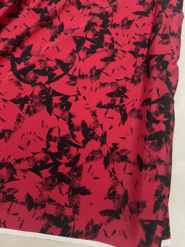 DDHSDI - 21 momme Floral Print Silk Crepe de Chine Fabric - 135cm wide by the Yard