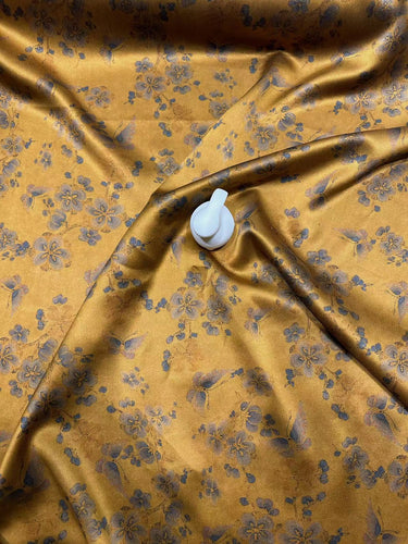 SXQINH - Handmade 40 Momme Mud Silk Satin Fabric - 114cm By the Yard