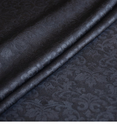 YPHYLU - Handmade 26 Momme HUALUO Jacquard Mud Silk Fabric (Openwork texture) - 110cm by the Yard