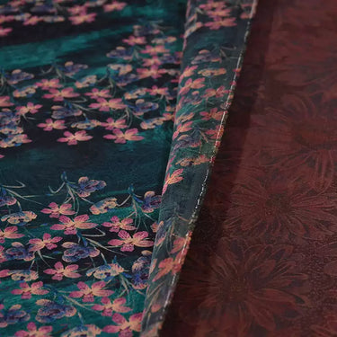 YPHDSH - Handmade 26 Momme HUALUO Jacquard Mud Silk Fabric (Openwork texture) - 114cm by the Yard