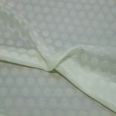 LZSMYQ - 23 Momme Jacquard Mulberry Silk Wool Blend Silk Fabric - 137cm wide by the Yard