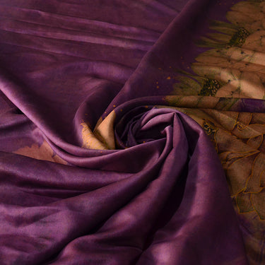 YPZYJL - Handmade 32 Momme HUALUO Jacquard Mud Silk Satin Fabric (Openwork texture) - 109cm by the Yard