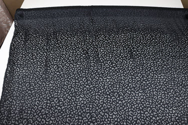 JFHHQQ - 16 Momme Black Sheer Burnout Silk Devore Satin Fabric - 140cm wide by the Yard