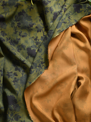 MGUANL - Hight 60 Count Rayon Satin Faux Silk Chinese Style Floral Cheongsam Dress Fabric - 145cm wide by the Yard