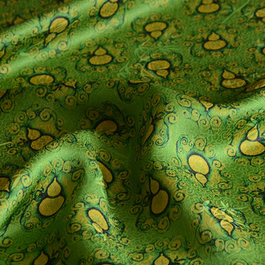 YPLHLU - Handmade 22 Momme HUALUO Jacquard Mud Silk Fabric (Openwork texture) - 110cm by the Yard