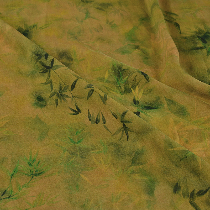 YPLDZZ - Handmade 25 Momme HUALUO Jacquard Mud Silk Satin Fabric (Openwork texture) - 132cm by the Yard