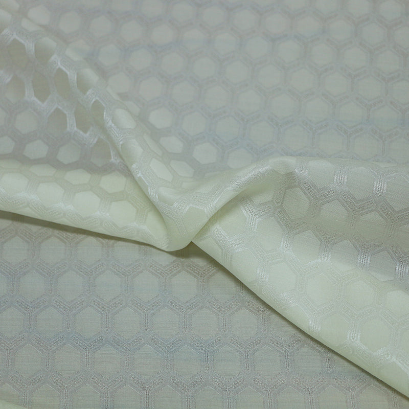 LZXSJW - 23 Momme Jacquard Mulberry Silk Wool Blend Silk Fabric - 137cm wide by the Yard