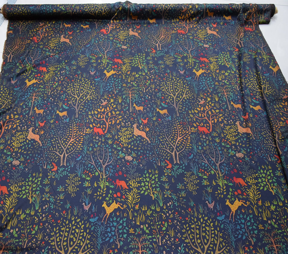 XLSLDW - Handmade 25 Momme Printed Mud Silk Satin Fabric - 110cm By the Yard