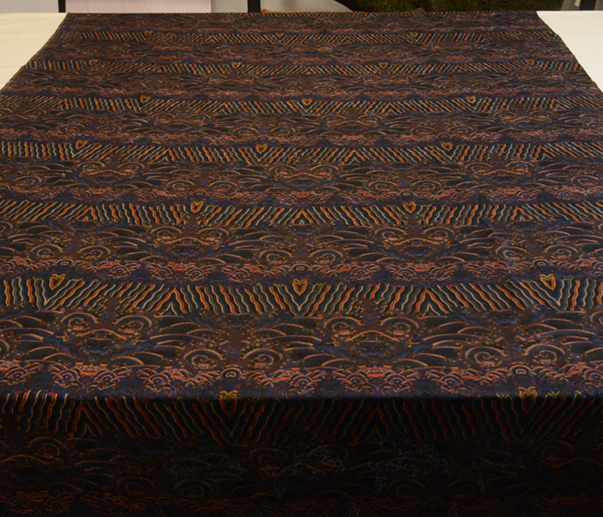 YPYHDM - Handmade 25 Momme HUALUO Jacquard Mud Silk Fabric (Openwork texture) - 110cm by the Yard