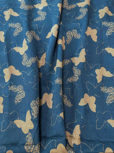 SXBAID - Handmade 25 Momme HUALUO Jacquard Hongyunsha Mud Silk Fabric (Openwork texture) - 114cm by the Yard