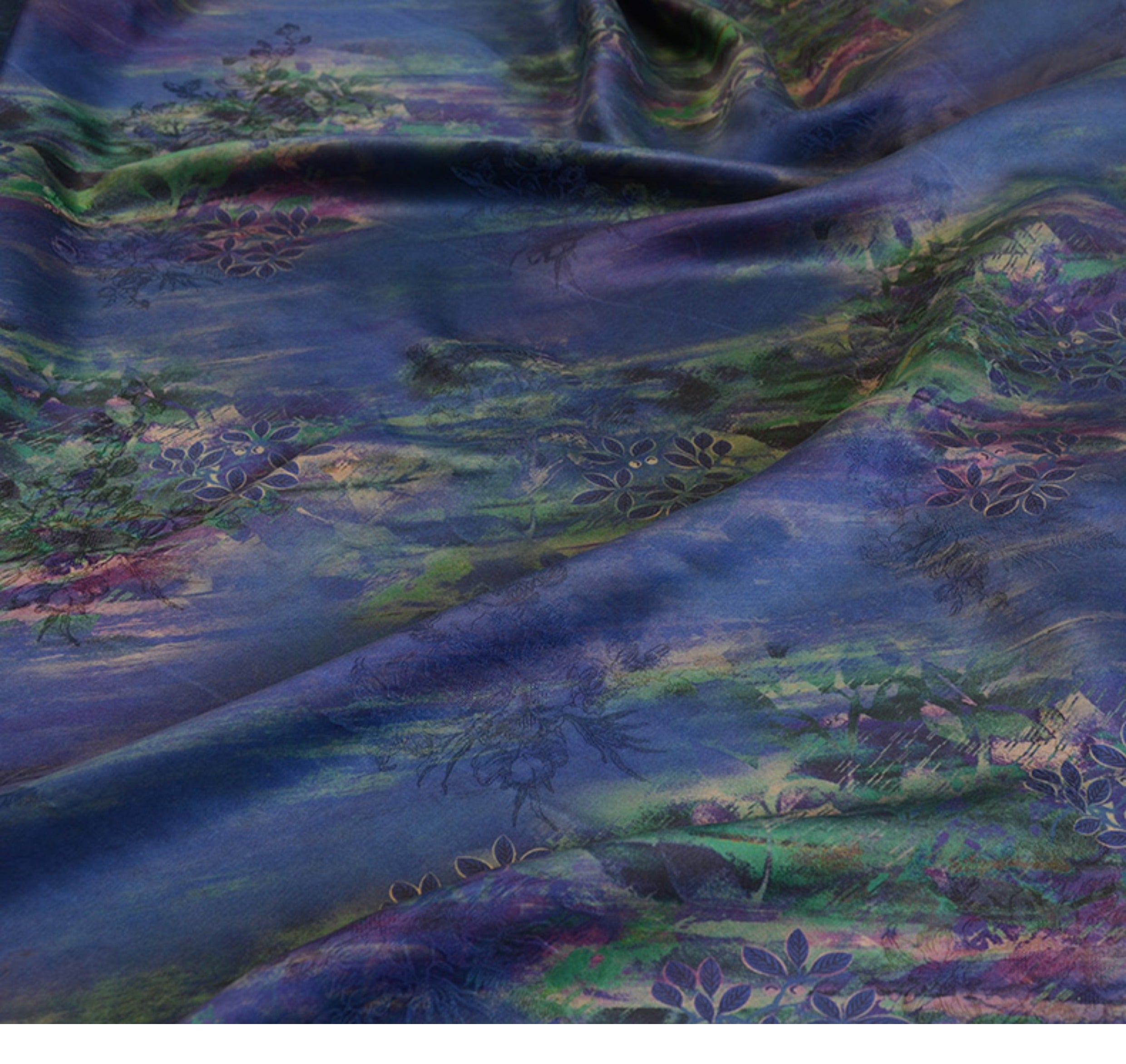 YPZRTH - Handmade 25 Momme HUALUO Jacquard Mud Silk Fabric (Openwork texture) - 138cm by the Yard