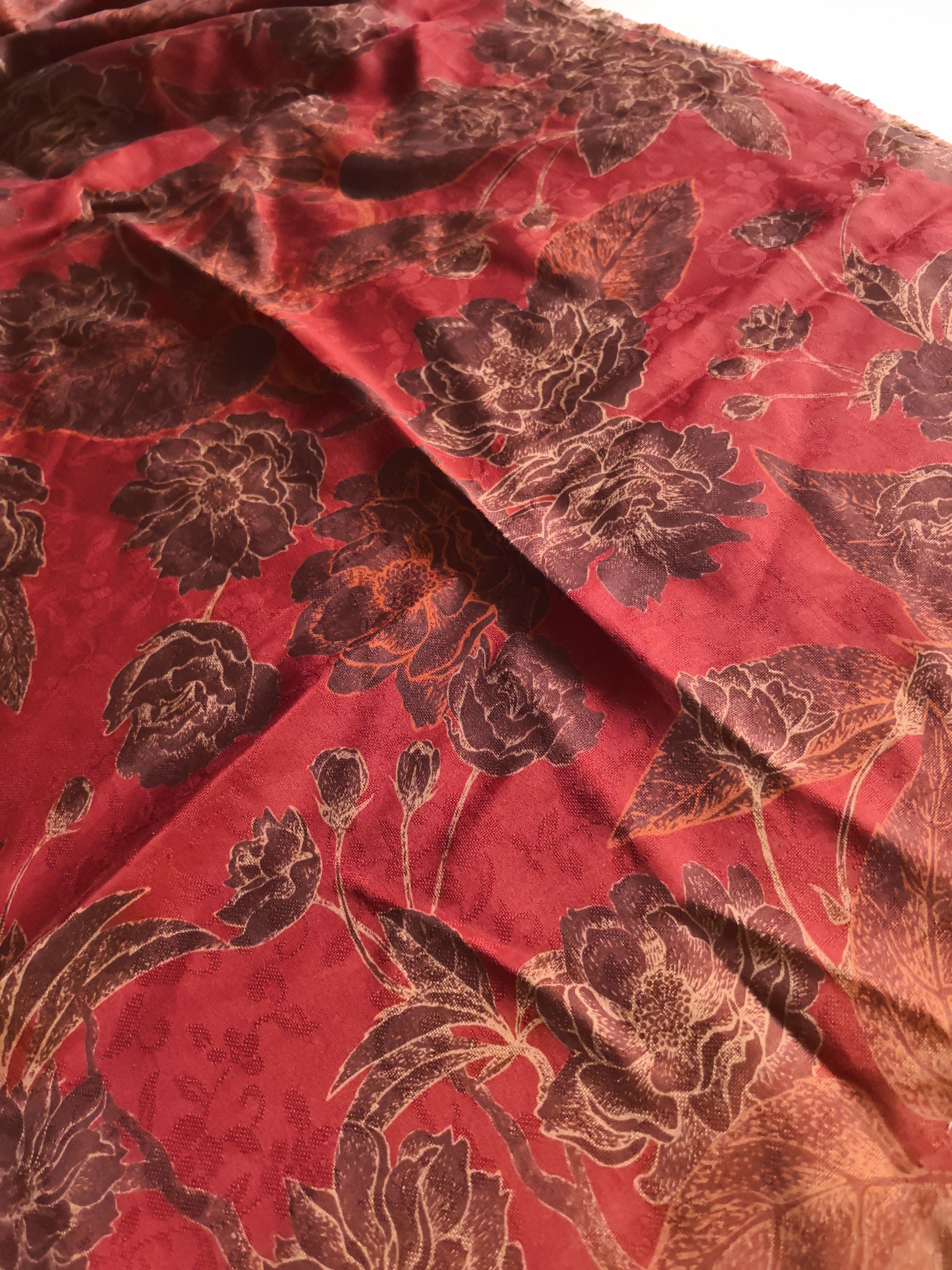 YPHDTH - Handmade 26 Momme HUALUO Jacquard Mud Silk Fabric (Openwork texture) - 112cm by the Yard