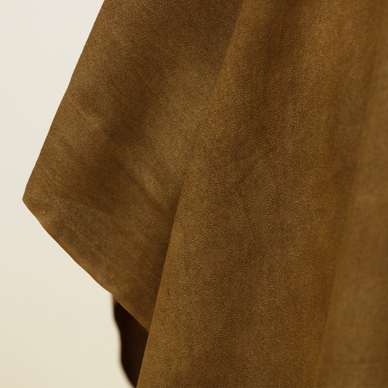 LZHCDD - 16 Momme Eco Friendly Plant Dye Mature Tussah Silk Texture Silk Fabric - 70cm wide by the Yard