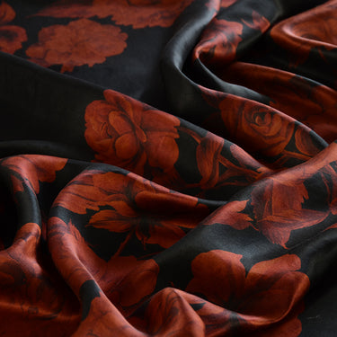 YPYRMD - Handmade 25 Momme HUALUO Jacquard Mud Silk Satin Fabric (Openwork texture) - 113cm by the Yard