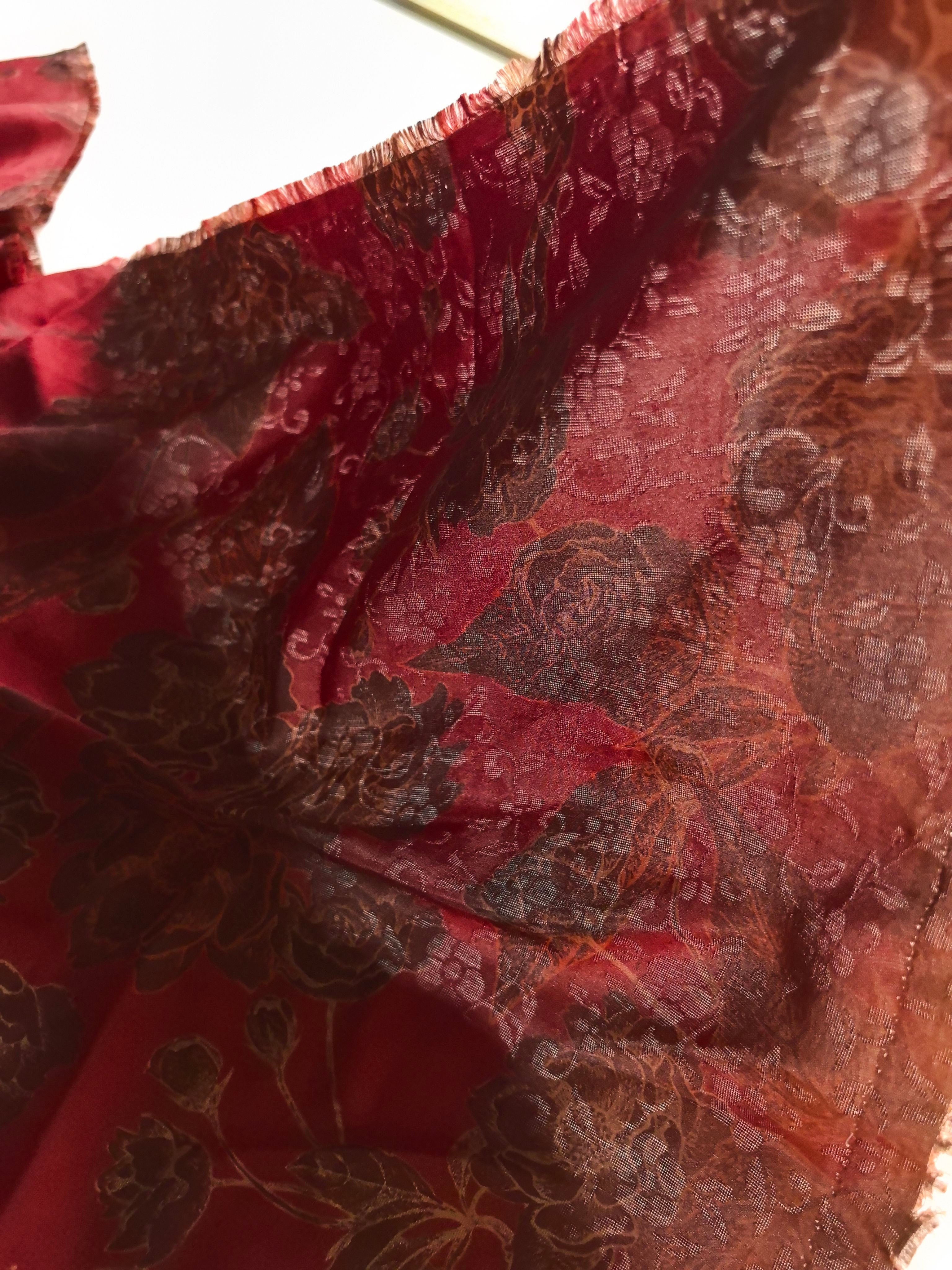 YPHDTH - Handmade 26 Momme HUALUO Jacquard Mud Silk Fabric (Openwork texture) - 112cm by the Yard