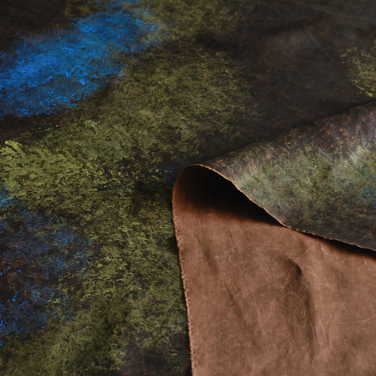 YPQLER - Handmade 35 Momme Crackle Pattern Print Mud Silk Fabric - 110cm by the Yard