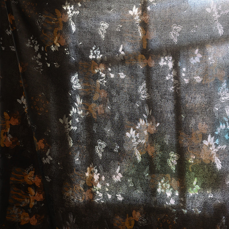 YPSBAY - Handmade 26 Momme HUALUO Jacquard Mud Silk Fabric (Openwork texture) - 110cm by the Yard