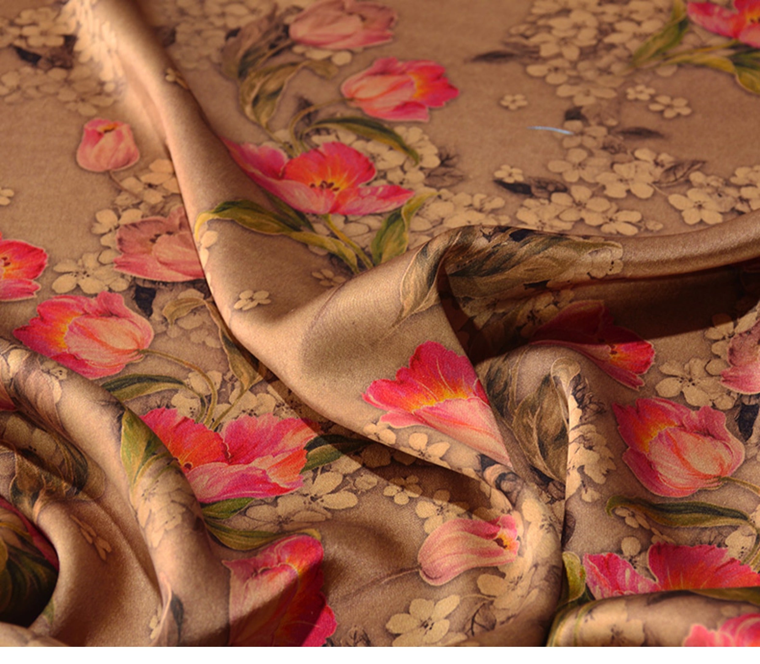 YPASJI - Handmade 50 Momme Double-Faced Heavy Satin Mud Silk Satin Fabric - 105cm By the Yard