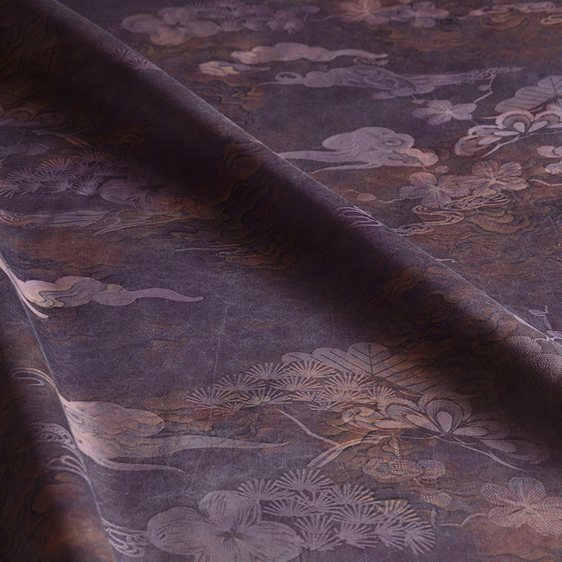 YPXYSZ - Handmade 26 Momme HUALUO Jacquard Mud Silk Fabric (Openwork texture) - 110cm by the Yard